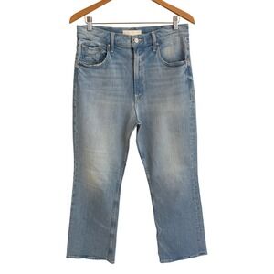 Mother Superior The Scooter Ankle Jeans Light Wash High Rise Straight‎ Leg 29